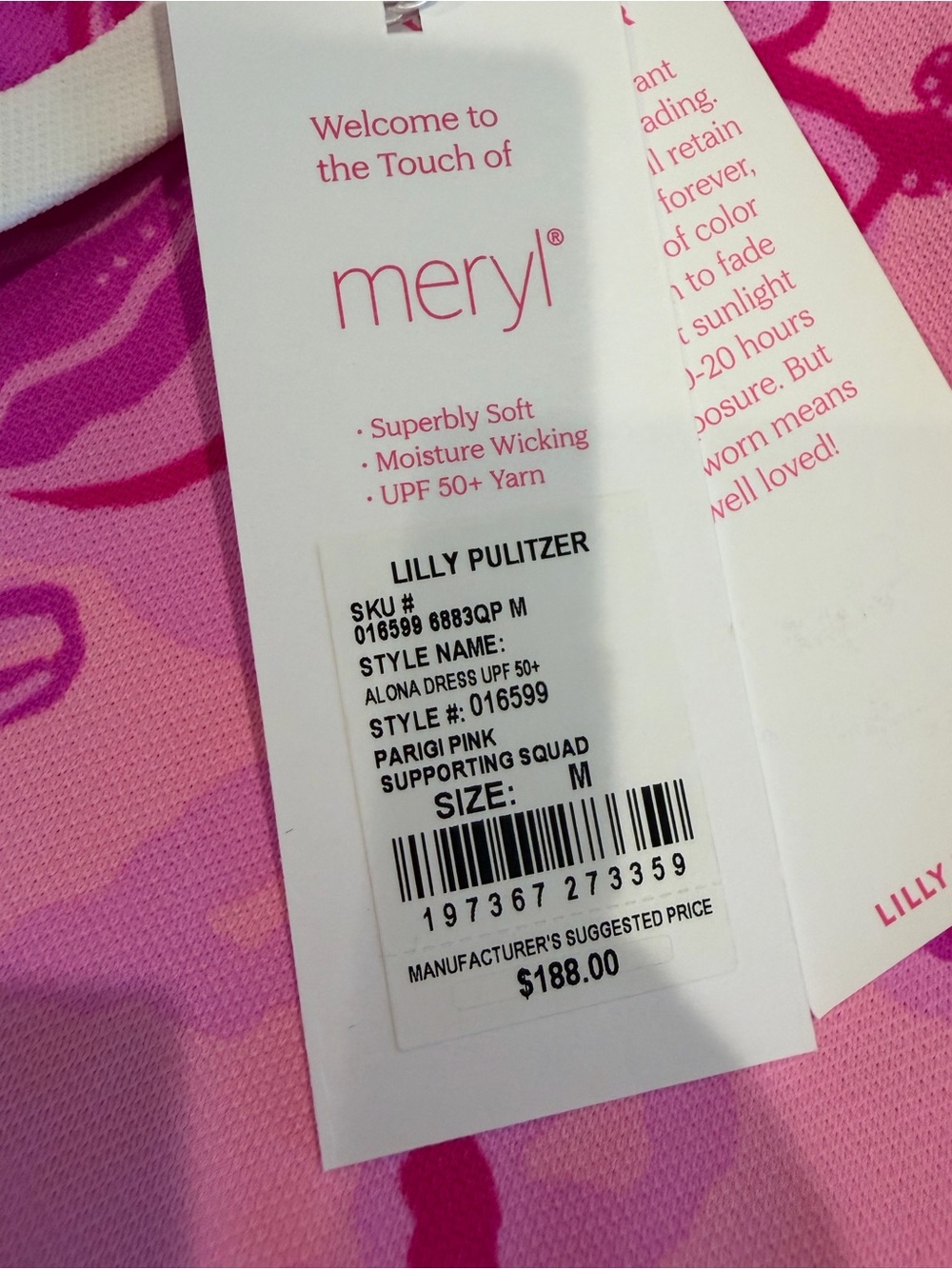 Lilly Pulitzer Pink Floral Polo Dress - Picture 4 of 5